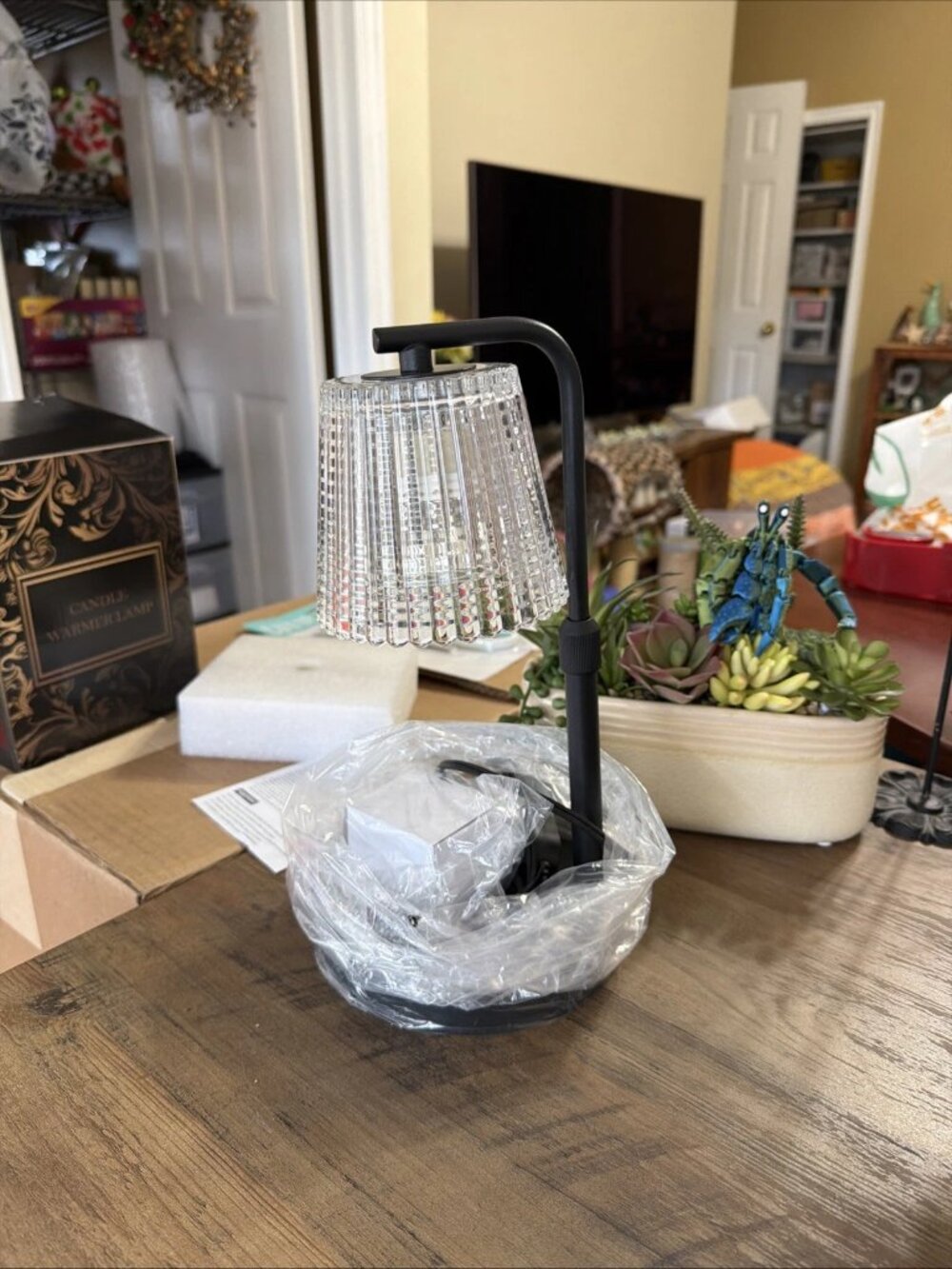 Rohs Candle Warmer Lamp, Includes 2 Bulbs, Adjustable Controls - NIB